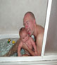 in bad met pappa